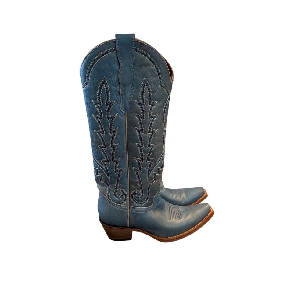 ⭐️ Women’s Circle G Light Blue Western Cowboy Boots Size 6 Cowgirl Rodeo